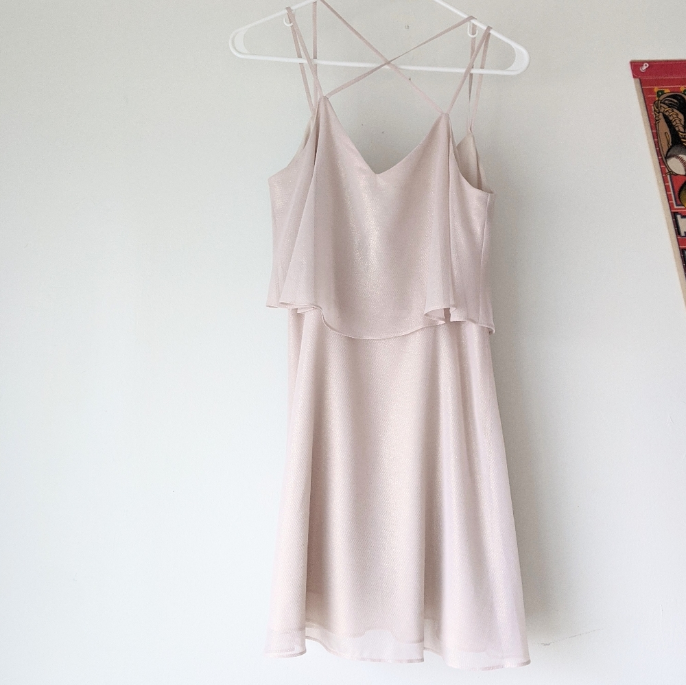 Cece by Cynthia Steffen Shimmer Strappy Dress